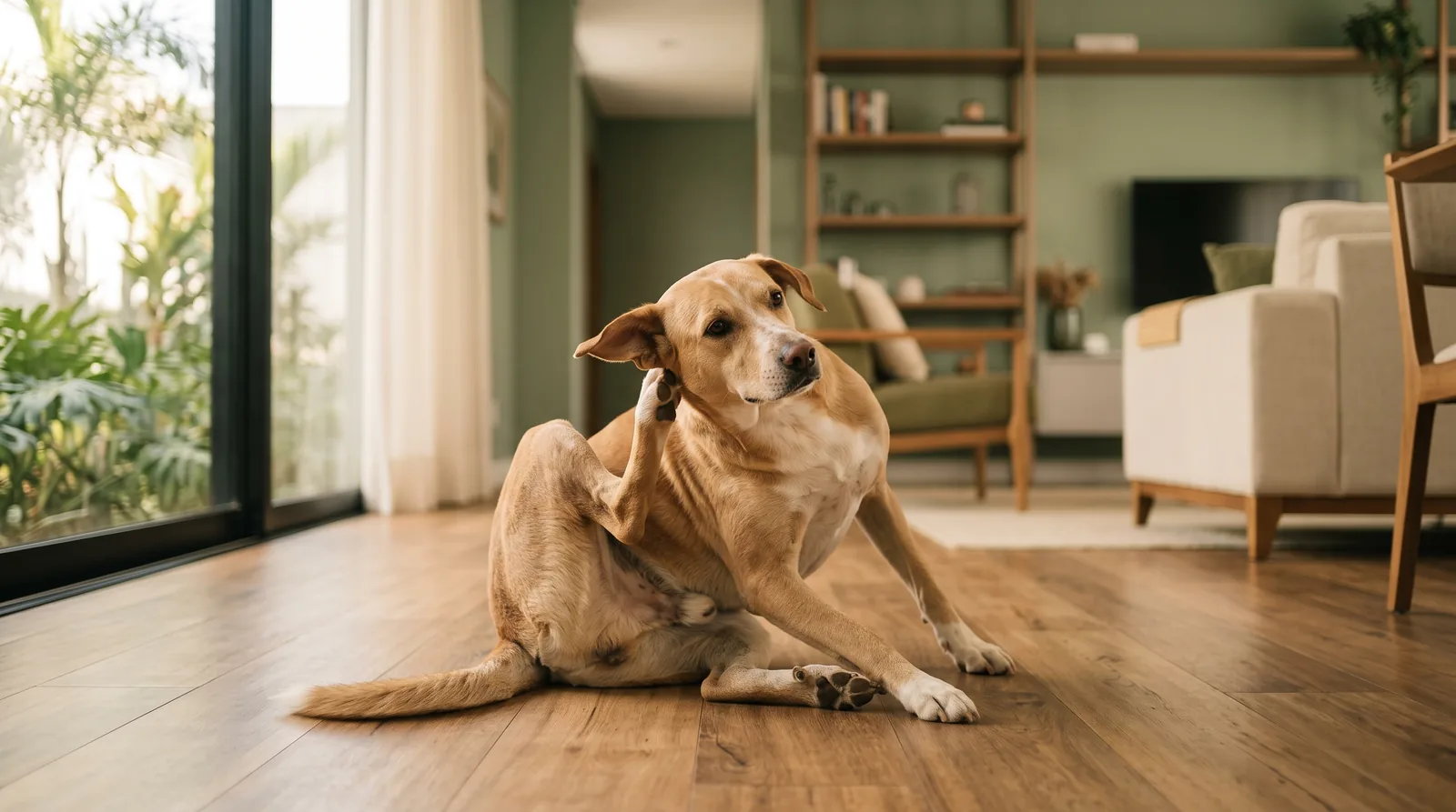 Cachorro com coceira que não passa: a conexão entre intestino e pele