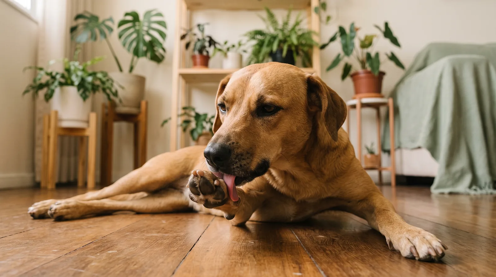 Cachorro lambendo a pata sem parar: por que acontece e o que fazer