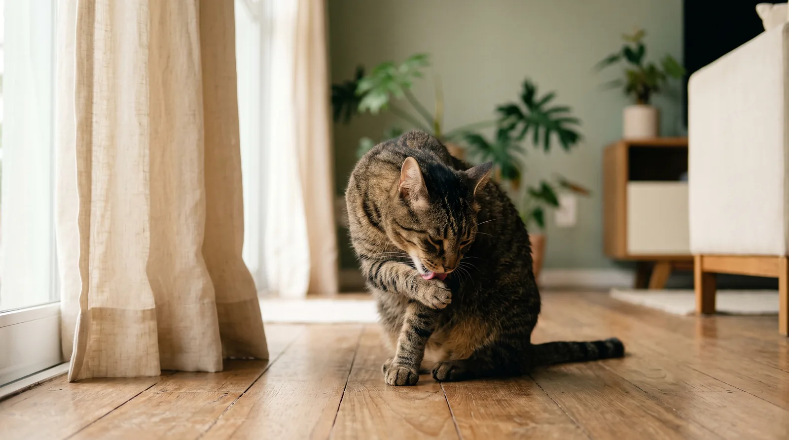 Gato se lambendo demais e perdendo pelo: o que isso significa